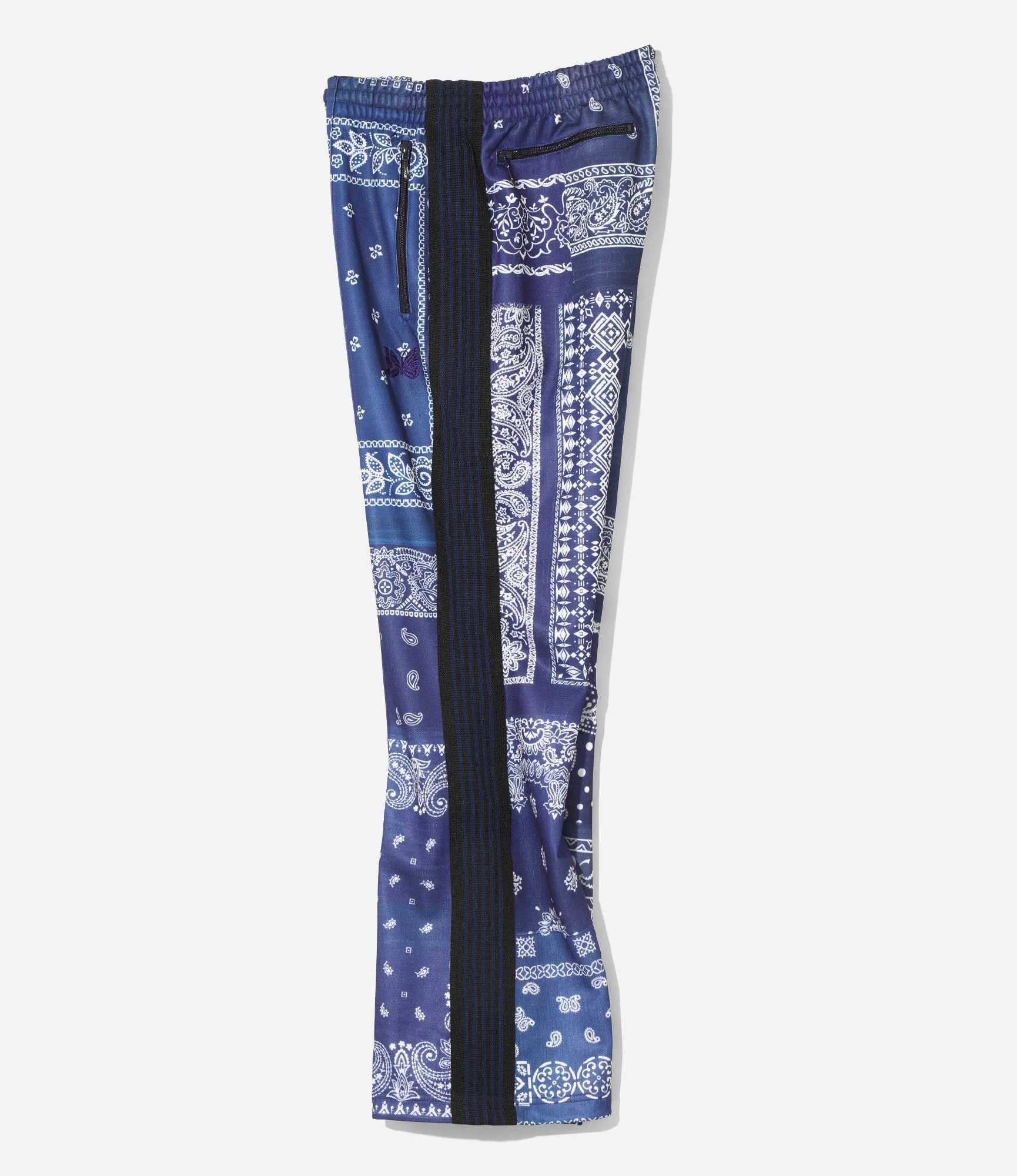 Boot-Cut Track Pant ?C Navy Bandana Print Body Movement Weather Ready