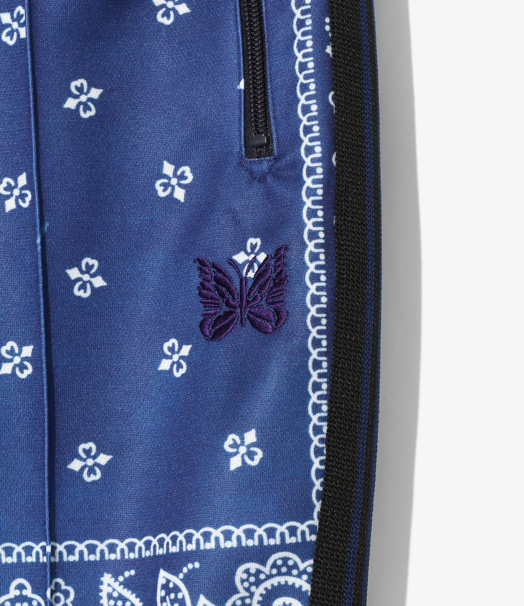 Boot-Cut Track Pant ?C Navy Bandana Print Essential Layer Relaxed Vibe