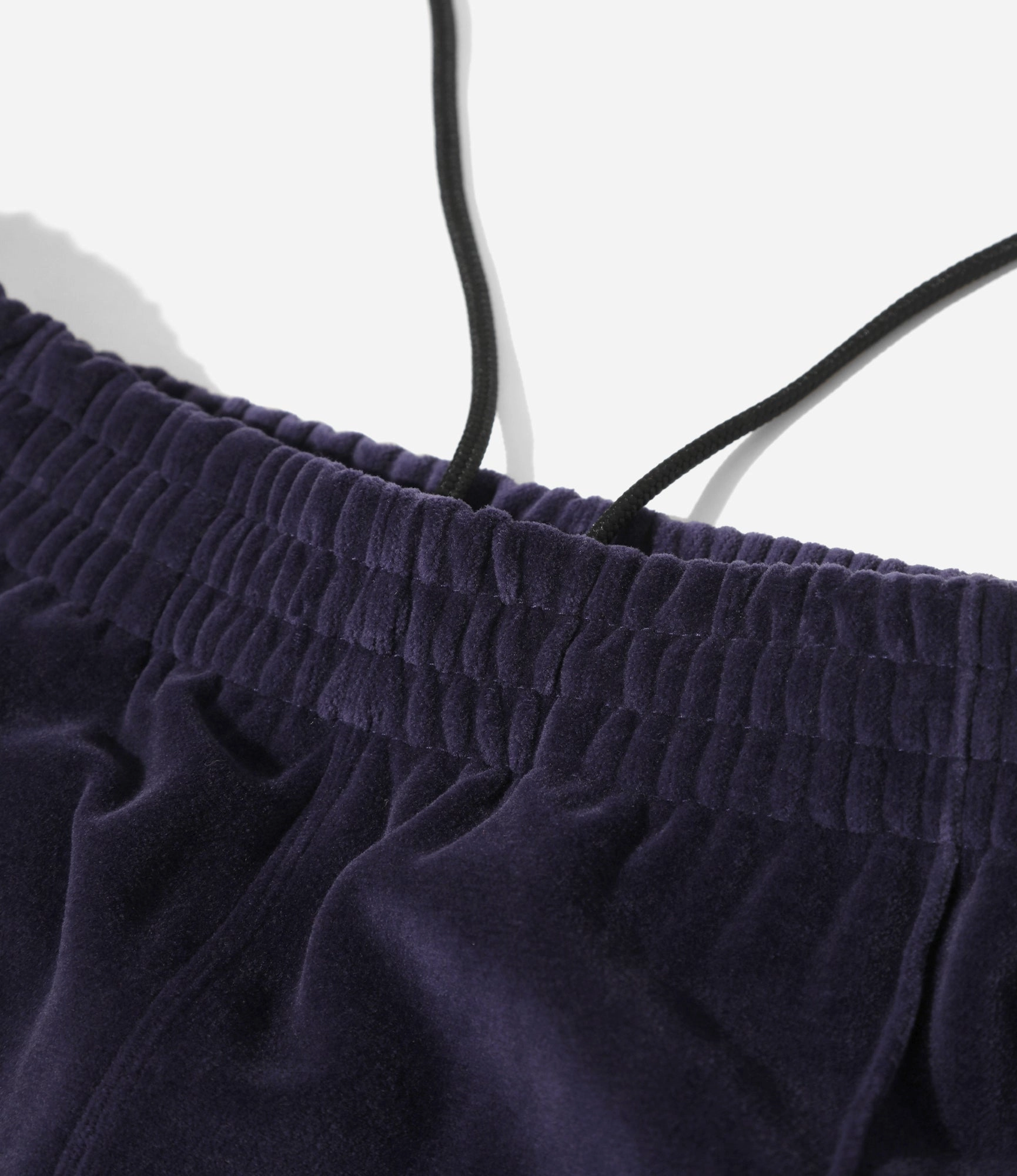 RecyclablePackaging Soft Interior Boot-Cut Track Pant ?C Navy Velour