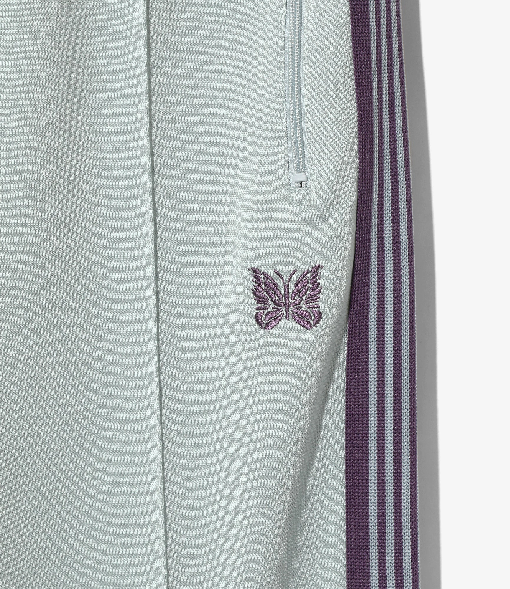 Boot-Cut Track Pant ?C Sax Blue Smooth Polyester Functional Comfort