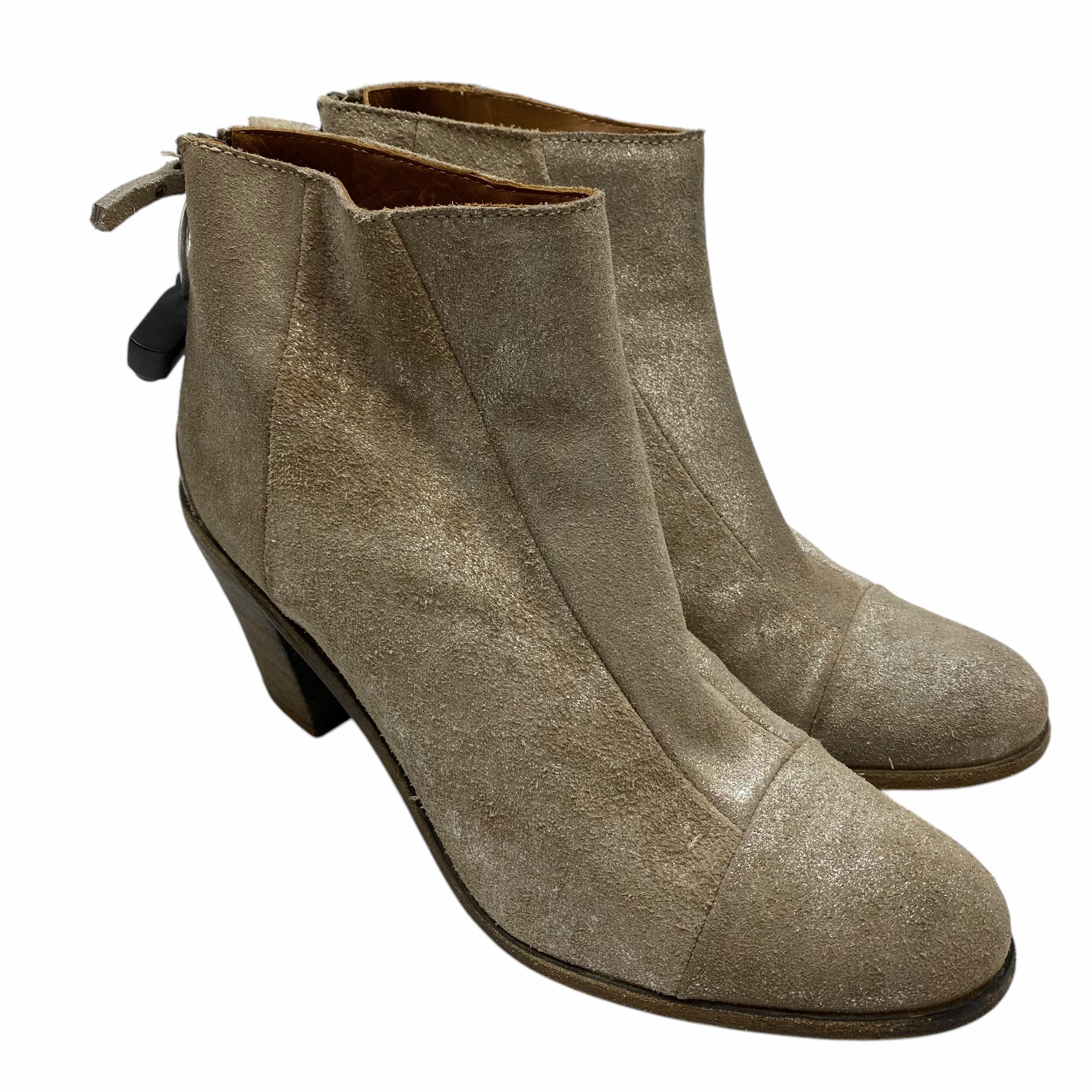 Boots Ankle Heels By Hoss Intropia In Tan, Size: 10.5 Everyday Wear