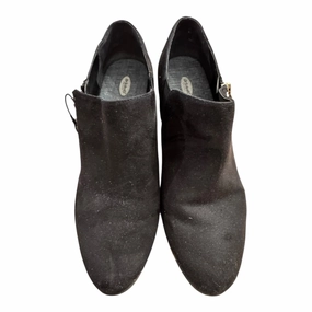 Reinforced toe cap Elastic Material Boots Ankle Flats By Dr Scholls In Black, Size:8