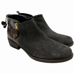 anti static Boots Ankle Flats By EricMichael In Grey, Size: 8