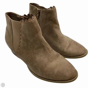 Abrasion Resistant Lining Boots Ankle Flats By Lc Lauren Conrad In Brown, Size: 6