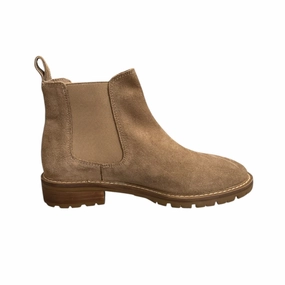 Hard Trail Soft Padding Boots Ankle Flats By Steve Madden In Taupe, Size: 7.5