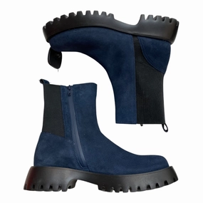 Boots Ankle Flats By Vaneli In Navy, Size: 8.5 High Arch Durable Welted Construction