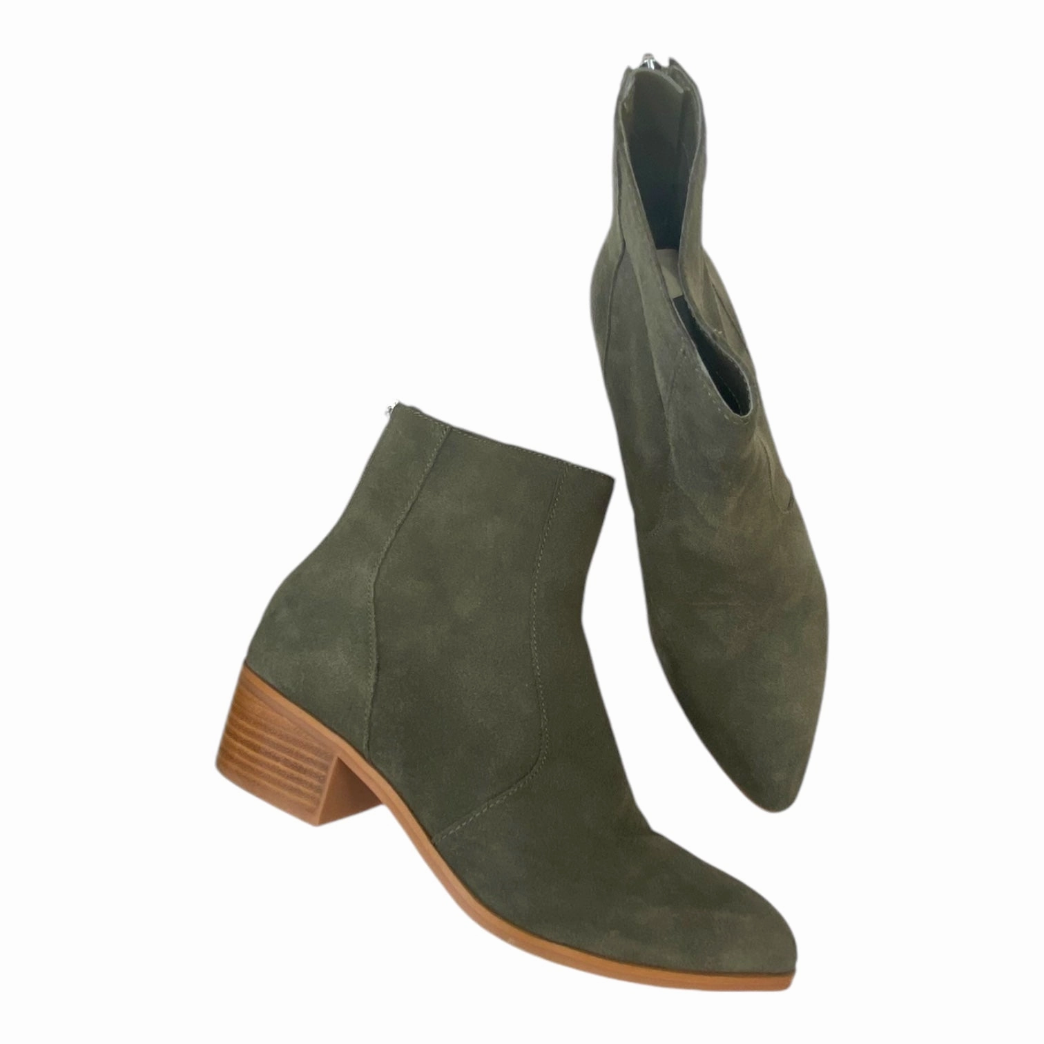 Fashion Forward Boots Ankle Heels By Dolce Vita In Green, Size: 9