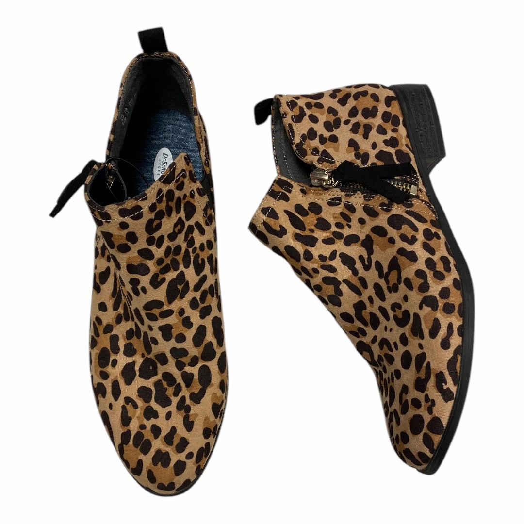 EverydayUse Boots Ankle Heels By Dr Scholls In Animal Print, Size:8.5