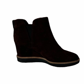 Boots Ankle Heels By Dr Scholls In Brown, Size: 9.5 Shock Absorbing Rough Terrain Thick Grip