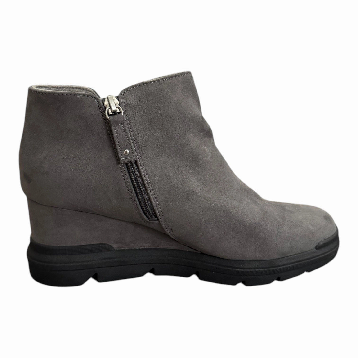 Concert Look Boots Ankle Heels By Dr Scholls In Grey, Size: 10