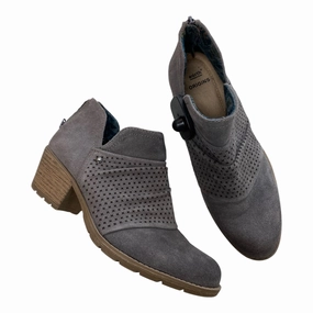 Boots Ankle Heels By Earth Origins In Grey, Size:8.5 Anti Odor All Day Worker