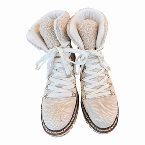 Boots Ankle Heels By Jennifer Lopez In Cream, Size:8 Flexible Sole Design All Weather Urban Commute