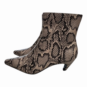Boots Ankle Heels By Msonlydn In Animal Print, Size:7 Weekend Hike