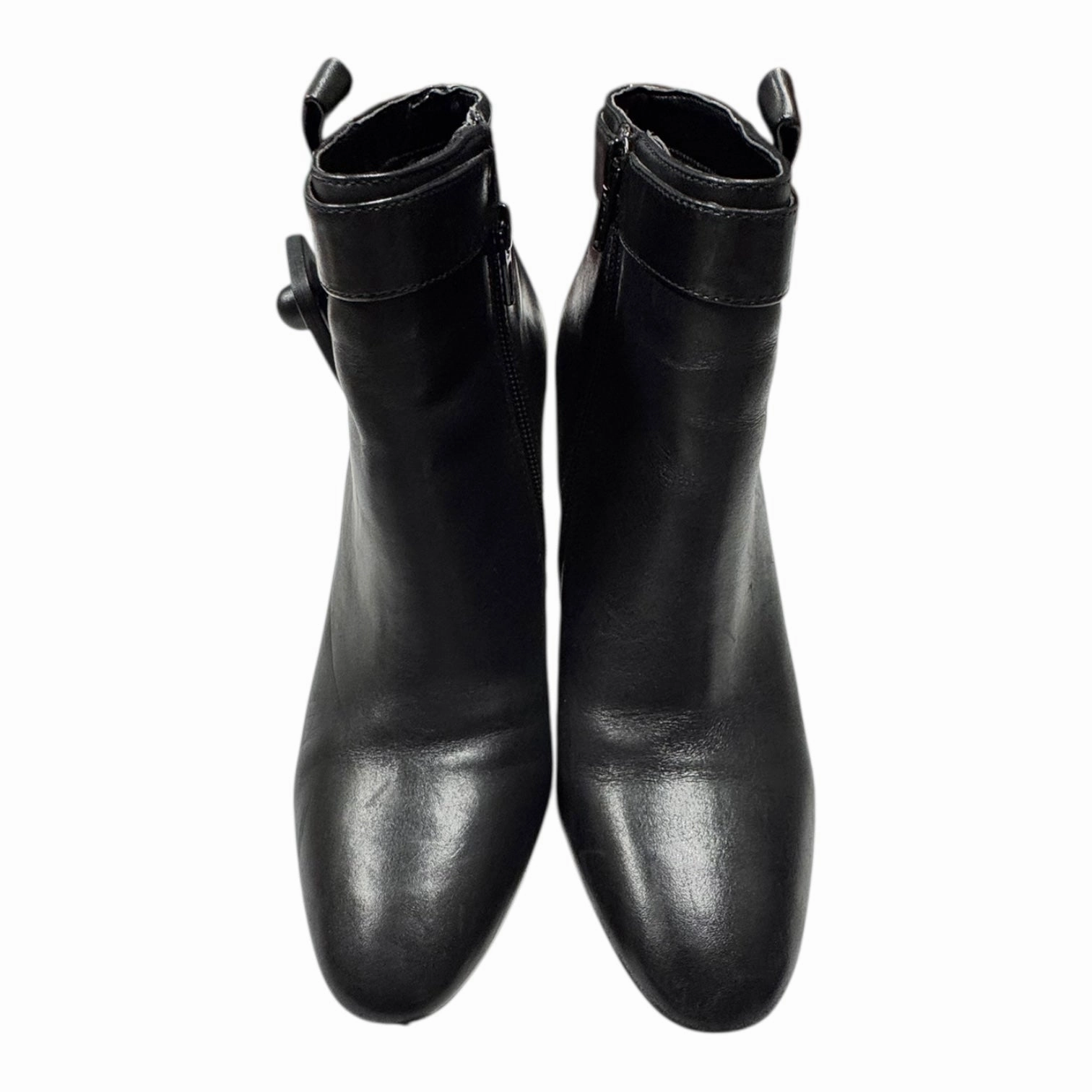 Boots Ankle Heels By Ralph Lauren In Black, Size:8.5 Protective Finish Adventure Seeker