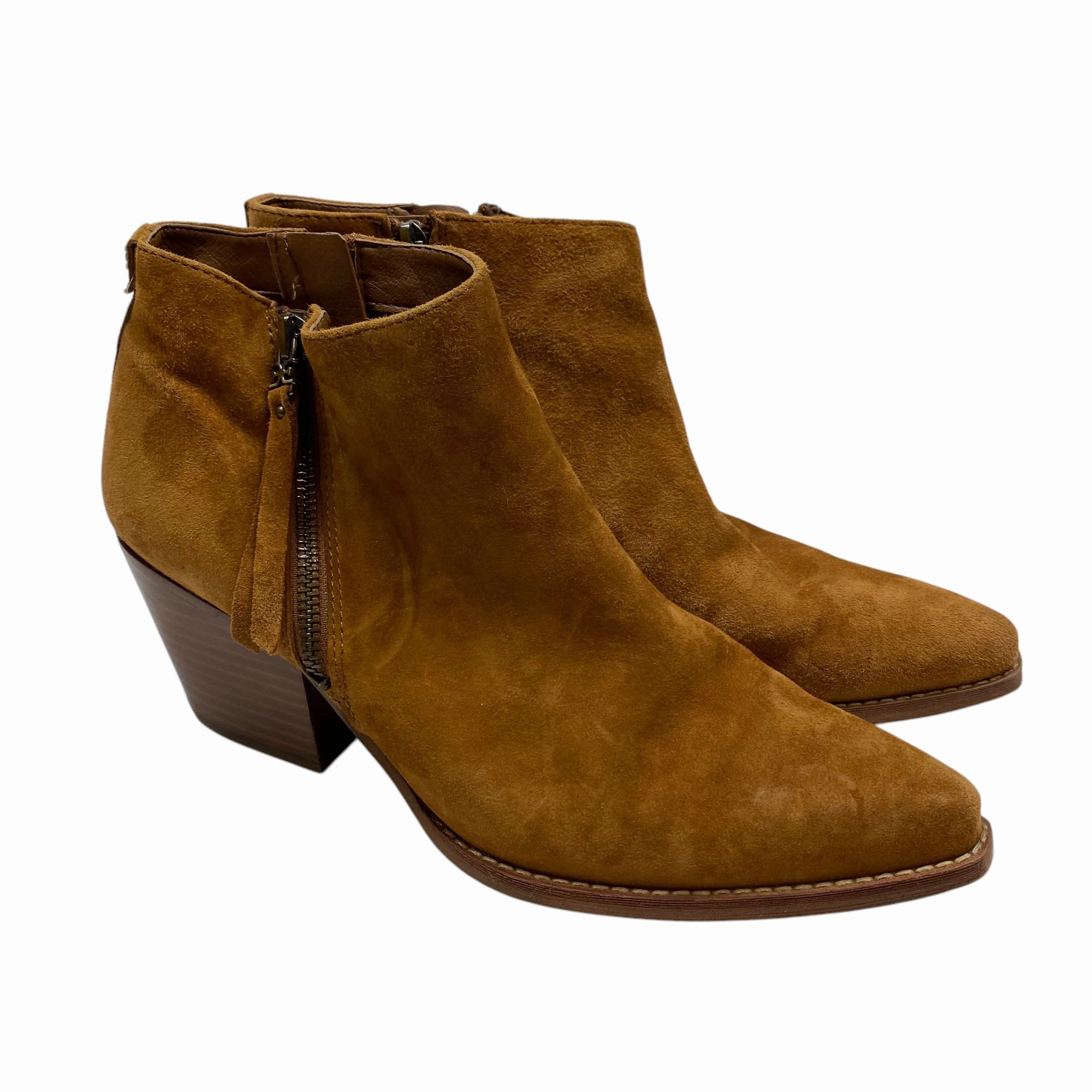Boots Ankle Heels By Sam Edelman In Brown, Size: 8.5 Seamless Comfort Rough Trail Hiker