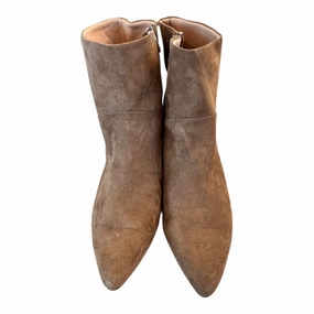 Shock   Absorbing Boots Ankle Heels By Universal Thread In Brown, Size:8.5