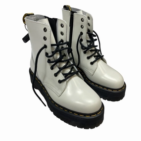Boots Designer By Dr Martens In White, Size:7 Street Sound