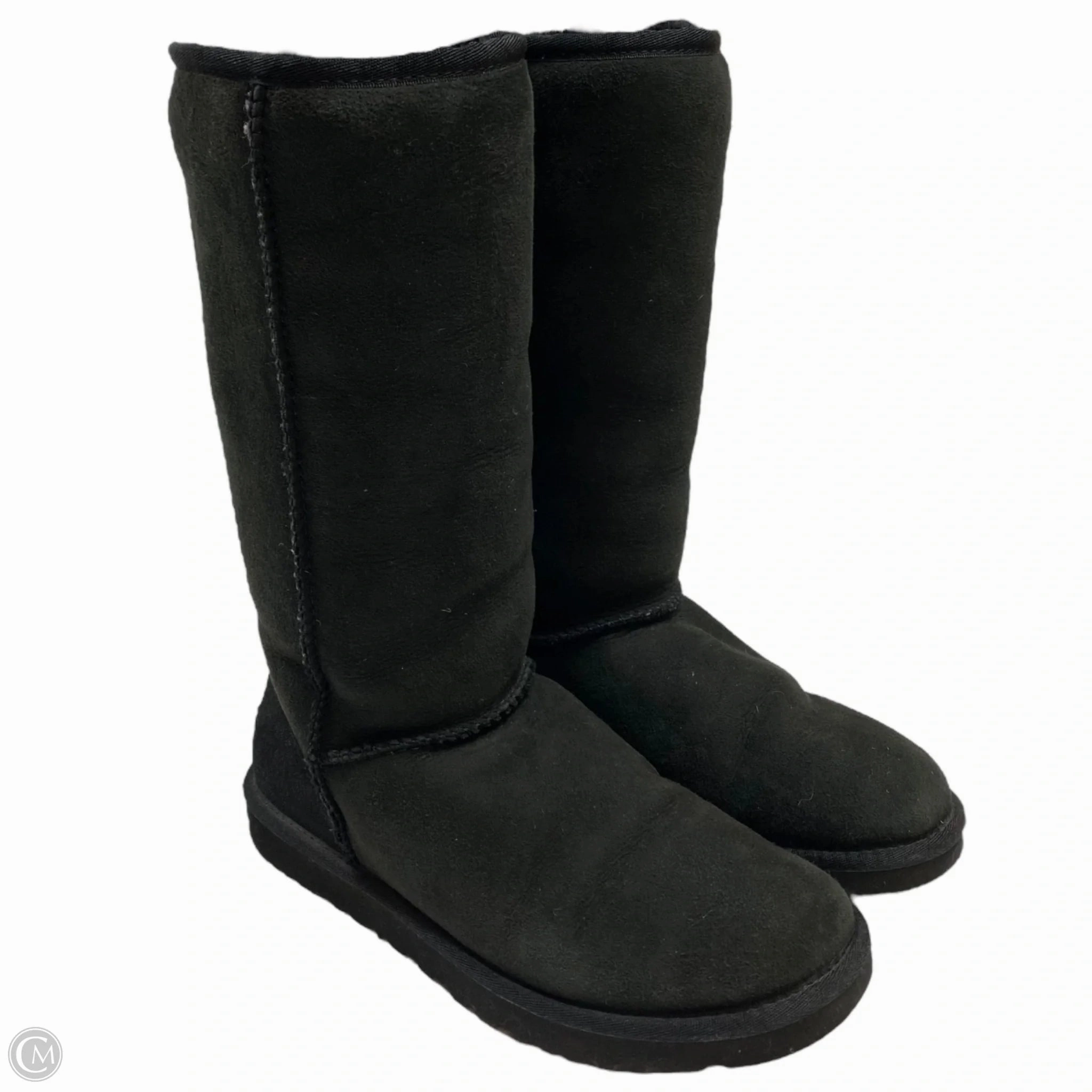 Dual Density Outsole Comfortable interior Boots Designer By Ugg In Black, Size: 7