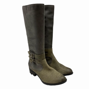 Boots Knee Flats By Sorel In Green & Grey, Size:9.5 Comfortable Heel Counter Desert Wear