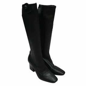 Transitional Style Active Lifestyle Boots Knee Heels By Donald Pliner In Black, Size:9