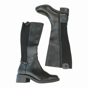 Feather Light Cold Climate Reinforced Heel Counter Boots Knee Heels By Life Stride In Black, Size:10