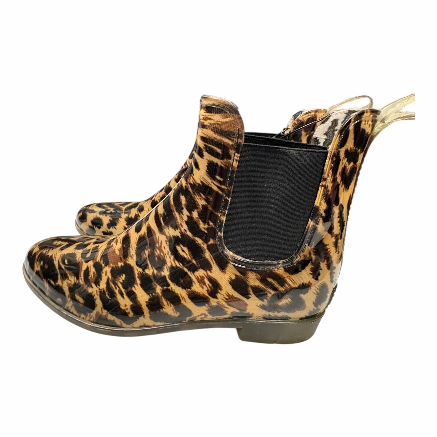 Boots Rain By J. Crew In Animal Print, Size:10 Western Style