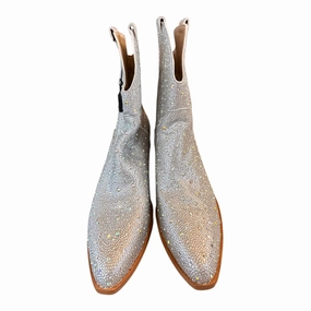 Boots Western By Clothes Mentor In Silver, Size:9.5 Firm Hold Men Edge