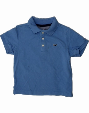 VINEYARD VINES Baby Boys Polo Shirt 18-24 Months Blue Cotton family gathering