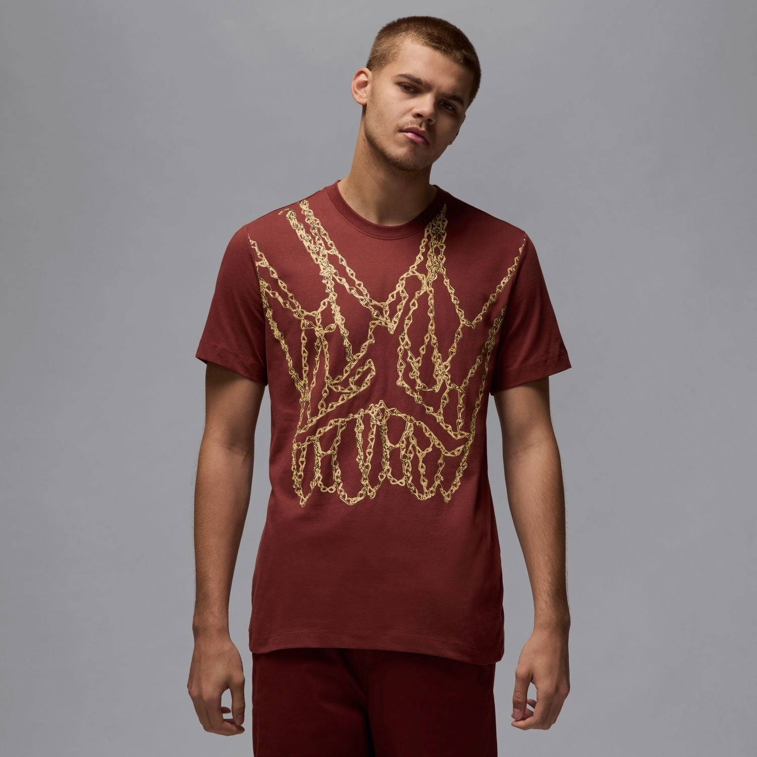 Brand Chain Tee - Mens Soft Touch Texture