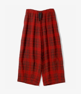 HD Pant ?C Red Plaid Tweed Relaxed Cut Body Fit