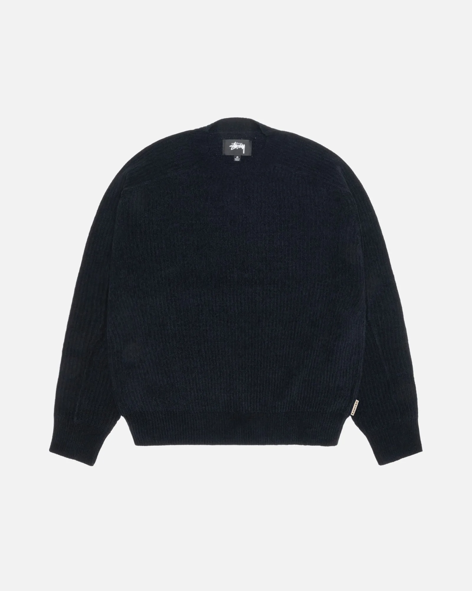 anti static EXPOSED SEAM SWEATER