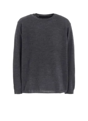 12G1P PLAIN STITCH ROUND NECK PULLOVER FadeResistant Treatment