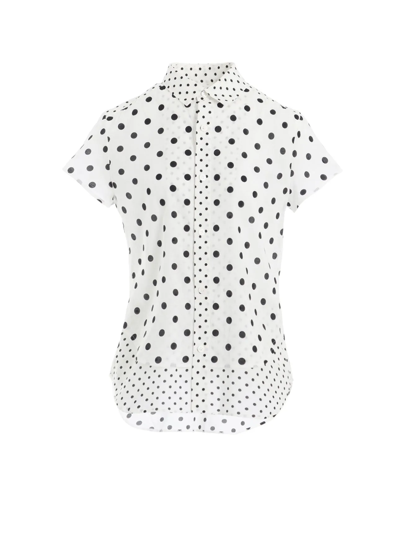 60/- COTTON LAWN DOT PRINT HALF SLEEVE BLOUSE Military Inspired Gym Appropriate