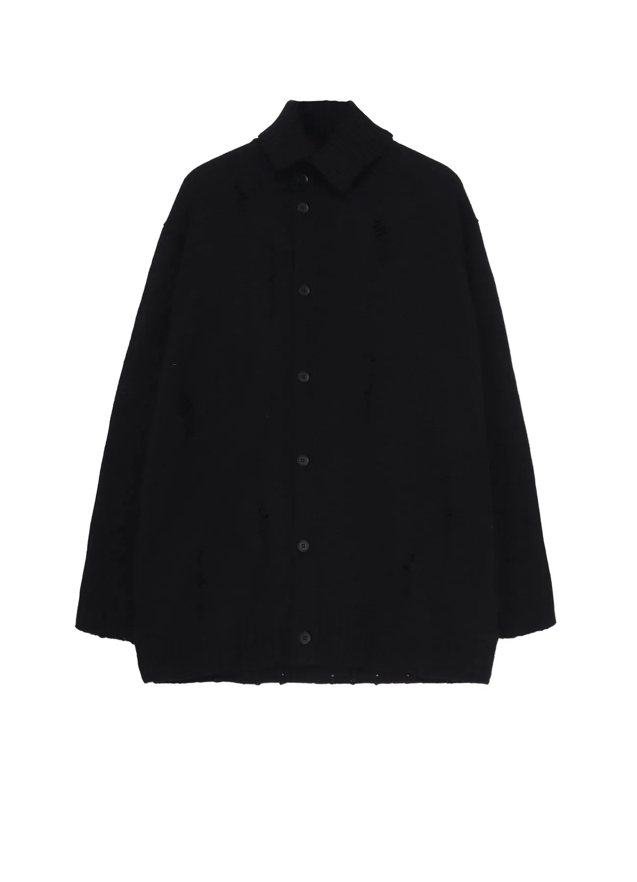 Smart Fit PLAIN STITCH CRASHED HIGH NECK CARDIGAN