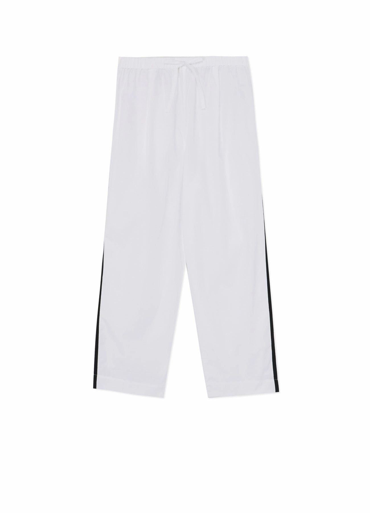 Street Inspired Stretch Waist COTTON BROAD PANTS (L)