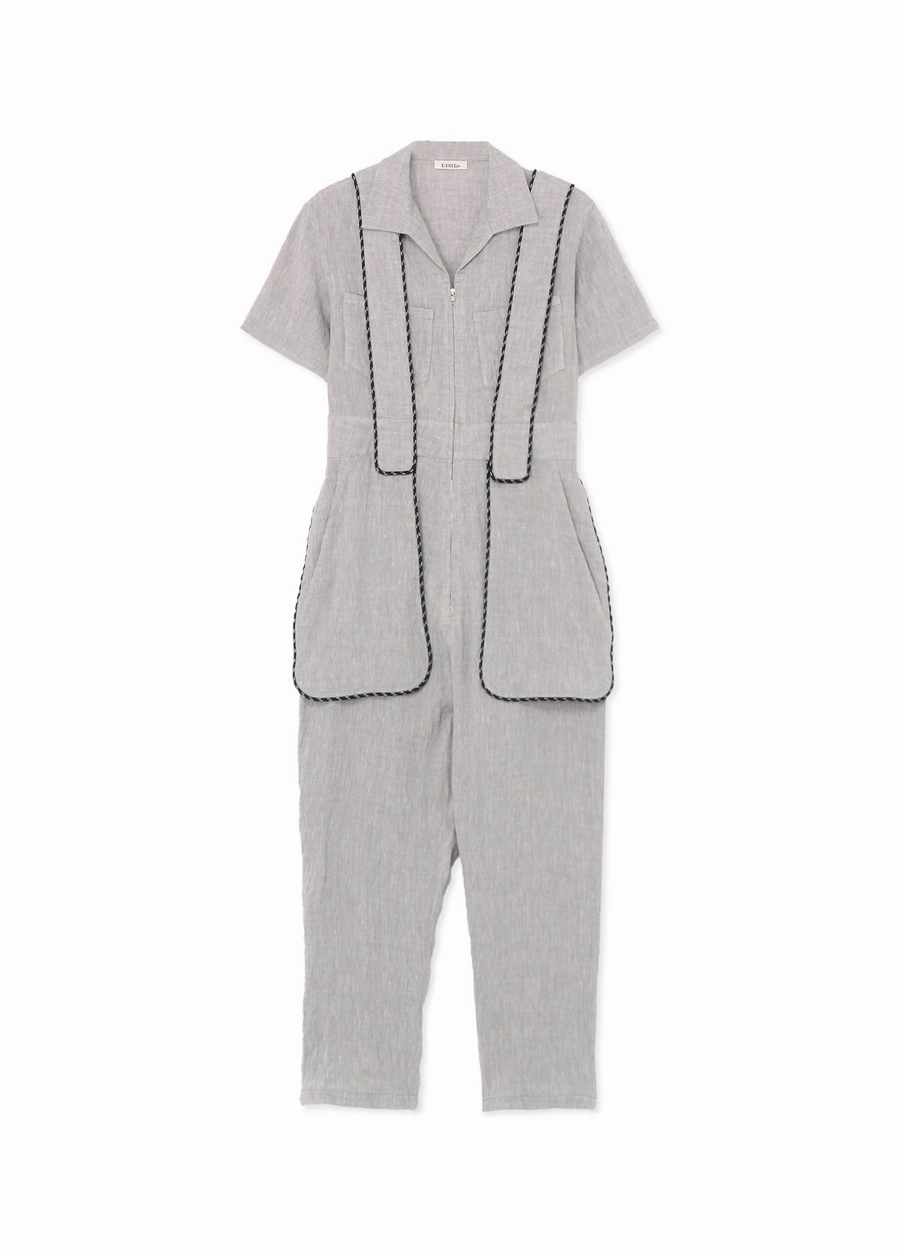 Relaxed Mood Vibe Style BREATHABLE LINEN/RAYON JUMPSUIT WITH MULTIPLE POCKETS