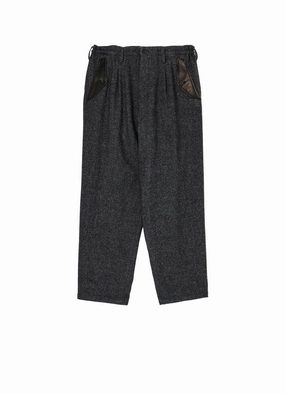 breathable panels CARSE TWEED HEM TAB PANTS