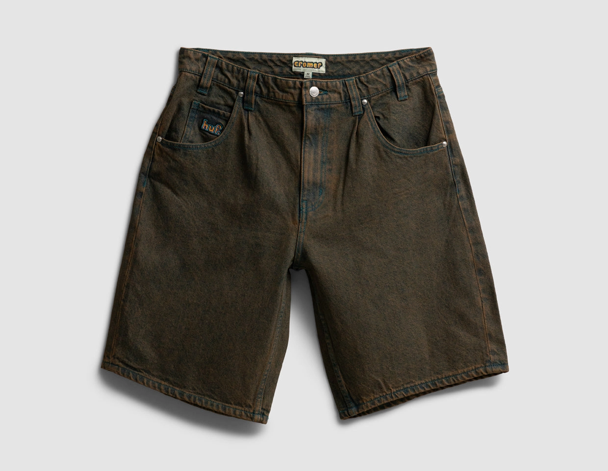HUF Cromer Short Burnt Blue QuickAdjustStraps UPF Sun Protection
