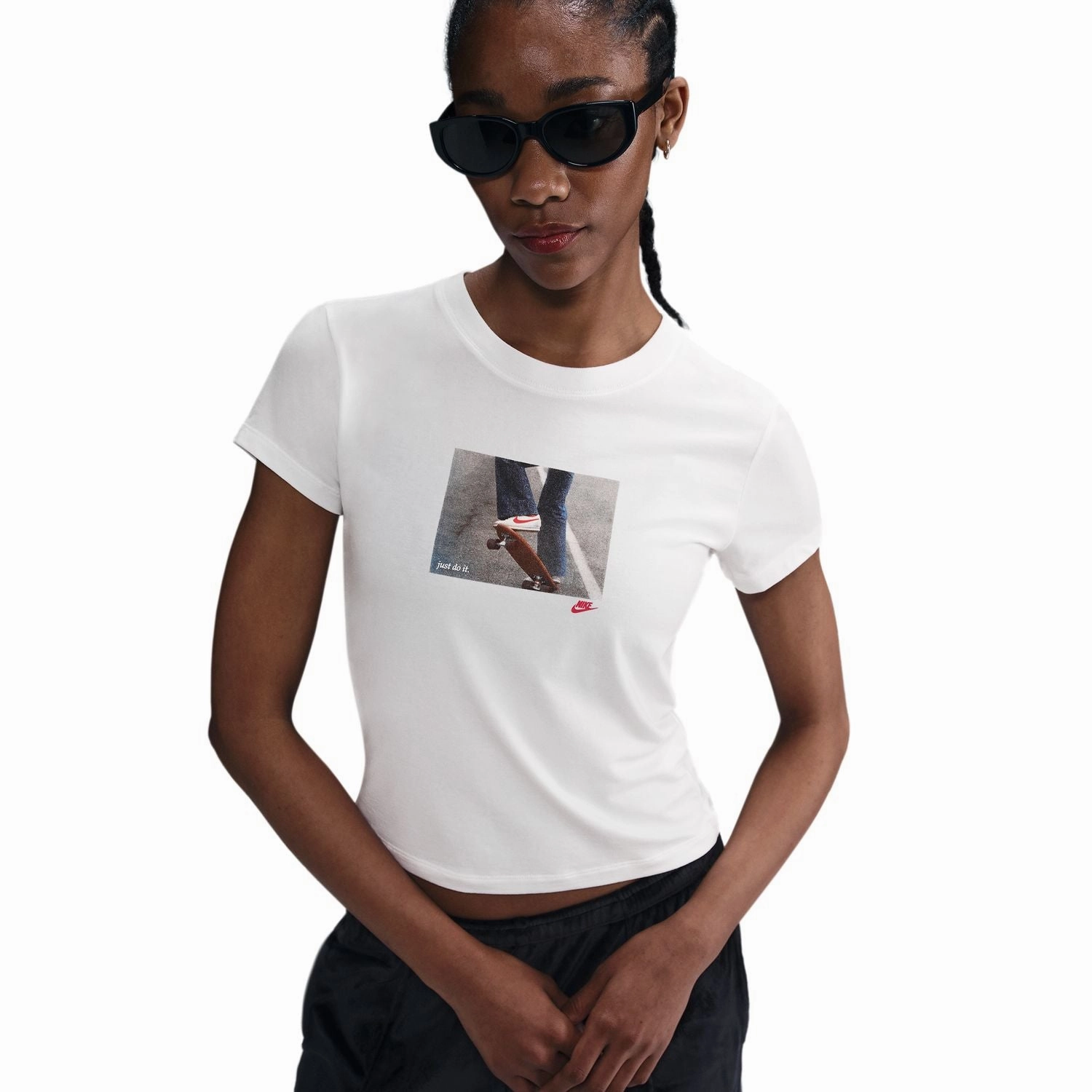 Chill Knit Crop Photo Tee - Womens Perfect Wear AntiStaticFinish