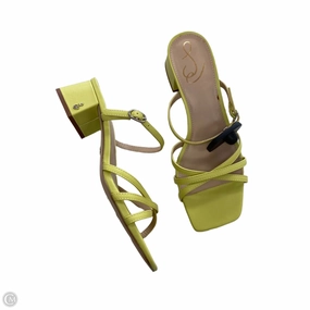 Easy Wear High Rebond Foam Sandals Heels Block By Sam Edelman In Green, Size: 8