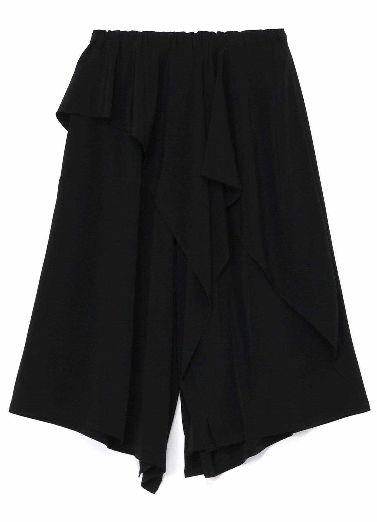 Practical Style Cozy Stretch CREPE de CHINE RUFFLE PANTS