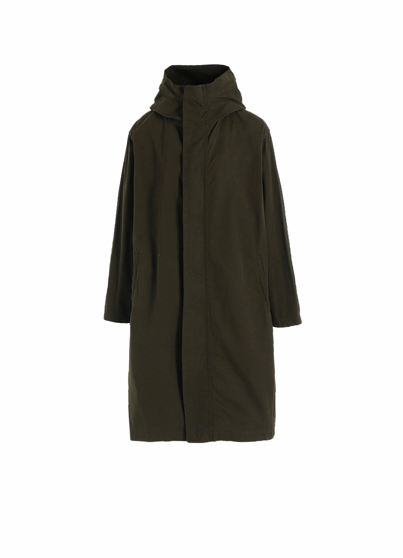 Durable Coating Lightweight Thermal Tech COTTON TWILL GARMENT DYE HOODIE COAT