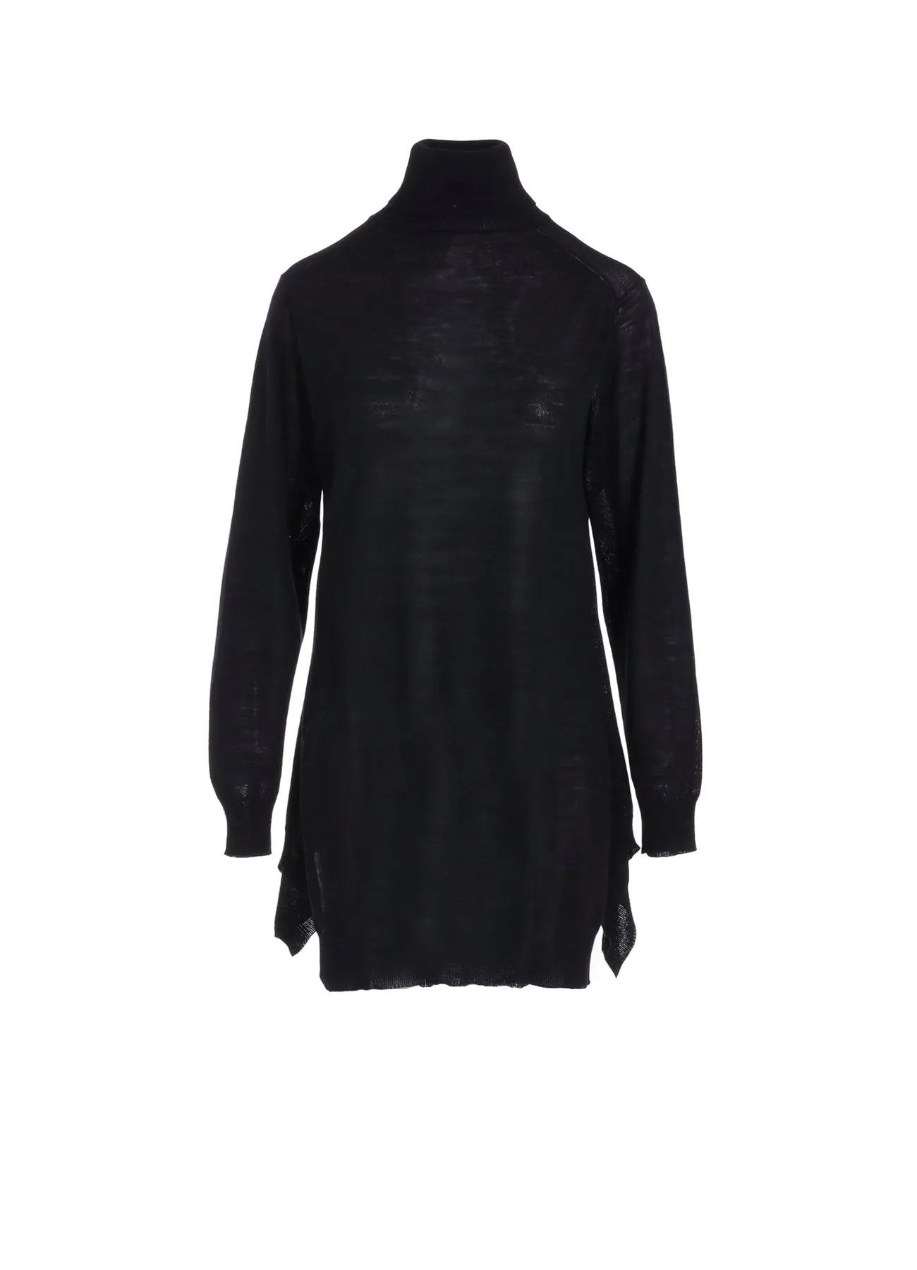 PLAIN STITCH RIB DRAPED HIGH NECK PO Oversized Fit