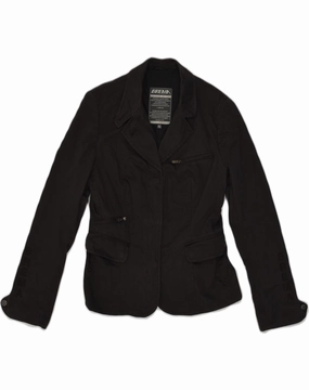 Wrinkle Resistant Treatment Business Essentials BREMA Womens Blazer Jacket IT 42 Medium Black Cotton