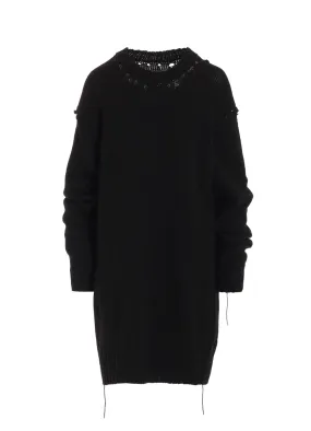 Circular Knit Pattern BROAD STITCH JERSEY LINKING PULLOVER