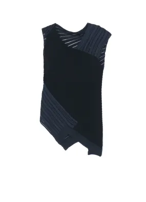 BROAD STITCH PLATING DIAGONAL ASYMMETRIC PULLOVER FadeResistant Color