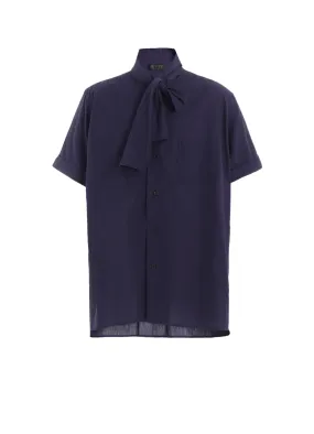 BROADCLOTH CHAMBRAY SHORT-SLEEVE STALL SHIRT Abrasion Resistant Edges