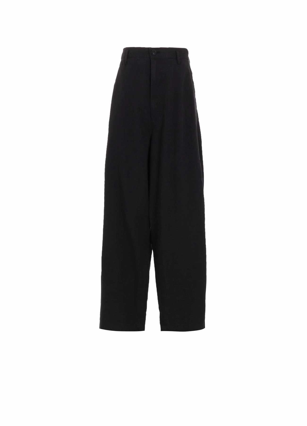 BRUSHED WASHER FINISH BROAD 5POCKET WIDE PANTS Workout-ready No Gap Waistband