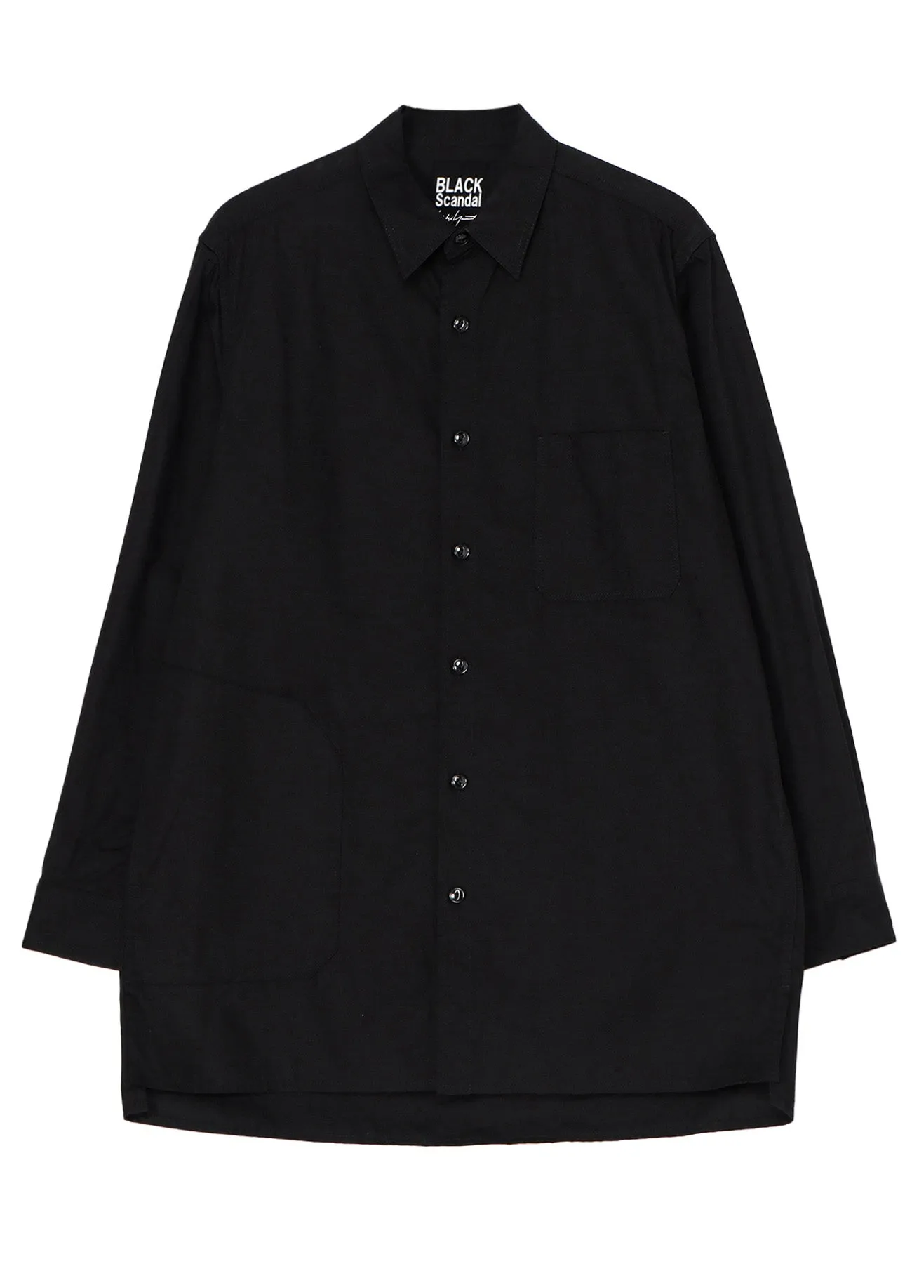 Monochrome Palette BS?ARMY POPLIN BIG SIDE P SHIRT