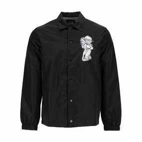 Mister Cartoon Love Birds Coaches Jacket-Mens Suede